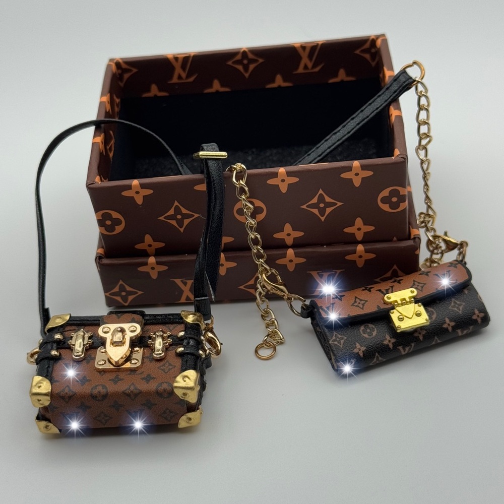 Labubu Purses - Luxury Brown Mini Bags
